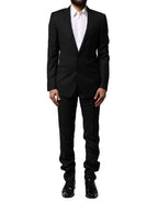 Blue MARTINI Wool Formal 2 Piece Suit