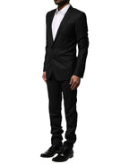 Blue MARTINI Wool Formal 2 Piece Suit