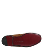 Brown Loafers Leather Slip On Men Dress Shoes