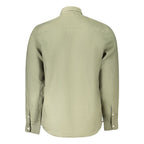 Green Linen Men's Shirt