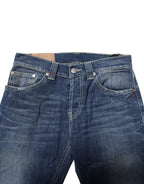 Blue Washed Skinny Fit Casual Men Denim Jeans