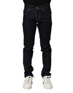 Black Cotton Skinny Men's Denim Jeans