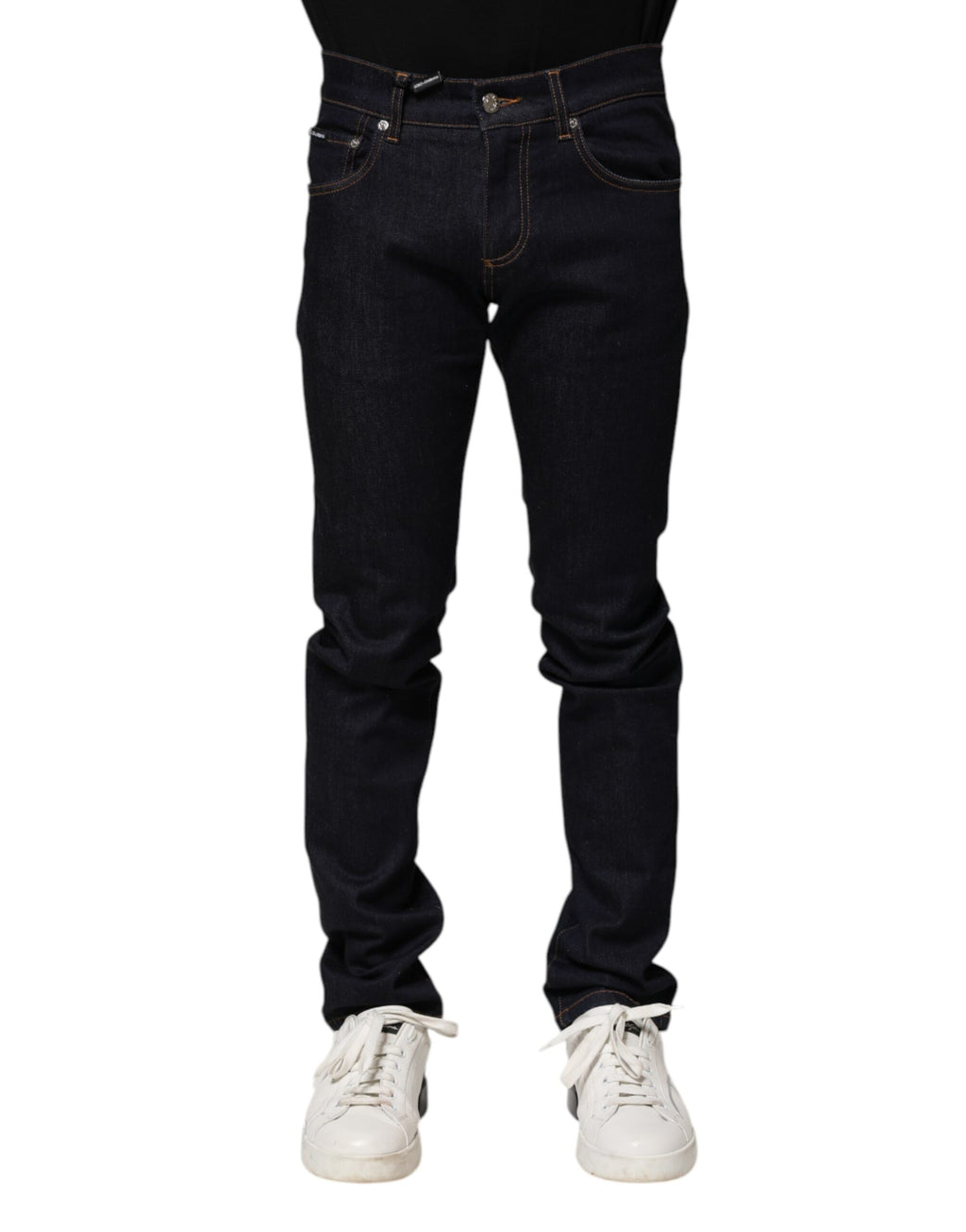 Black Cotton Skinny Men's Denim Jeans