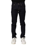 Black Cotton Skinny Men's Denim Jeans