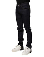 Black Cotton Skinny Men's Denim Jeans