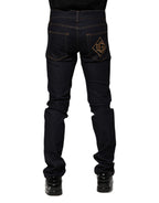 Black Cotton Skinny Men's Denim Jeans