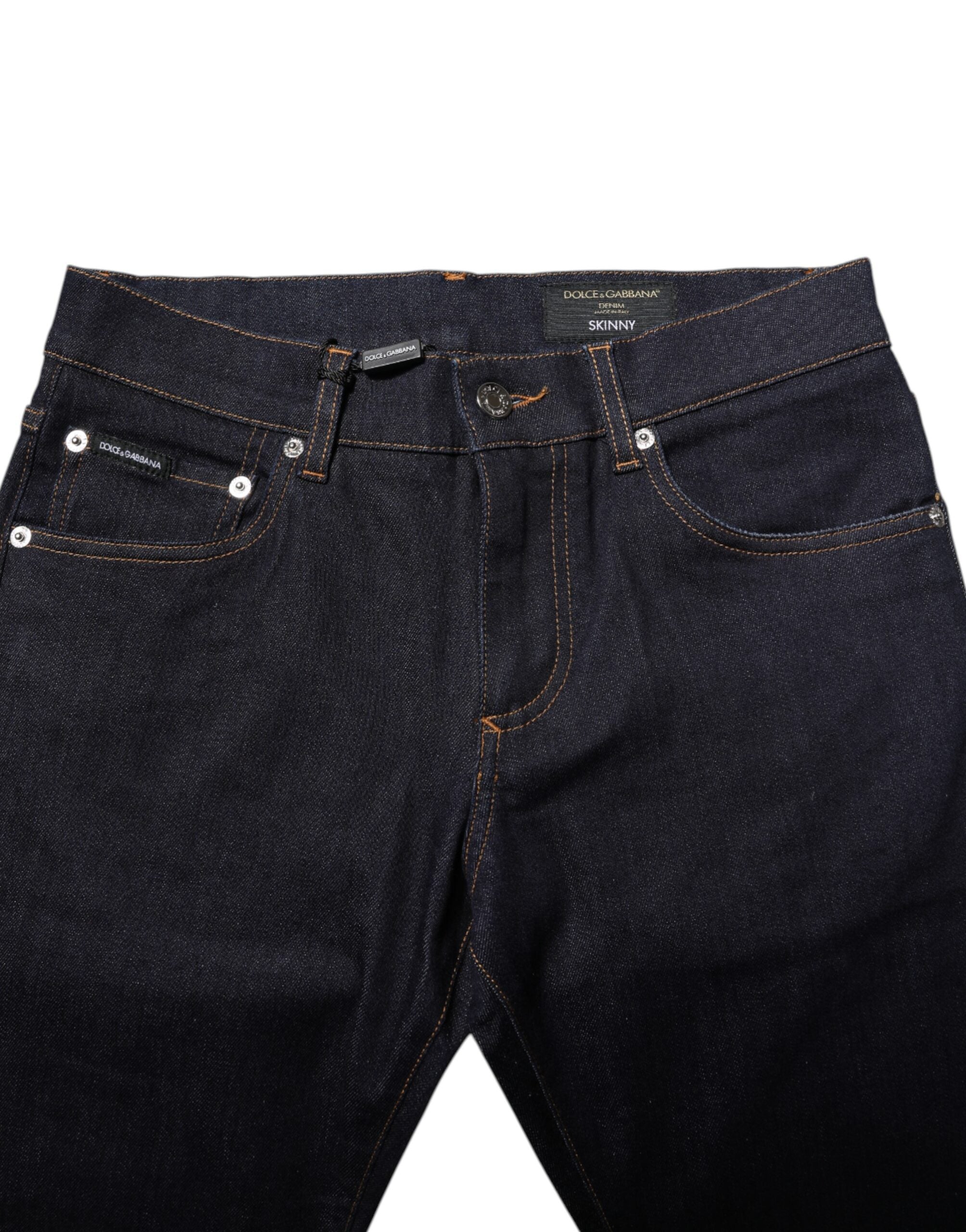 Black Cotton Skinny Men's Denim Jeans