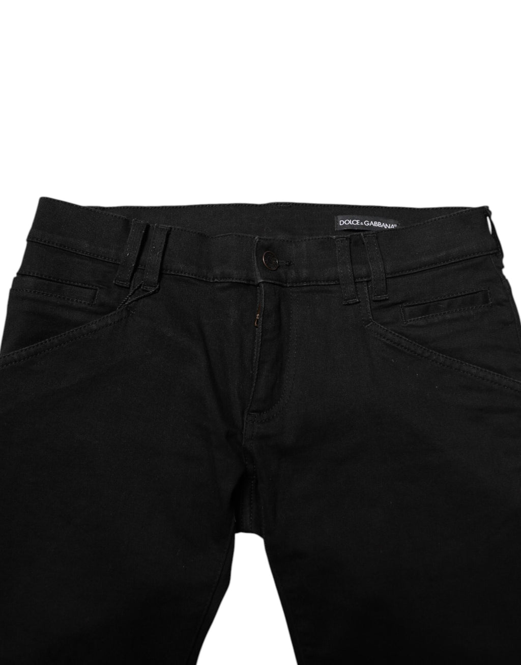 Schwarze Skinny Herrenjeans aus Baumwolle