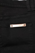 Schwarze Skinny Herrenjeans aus Baumwolle
