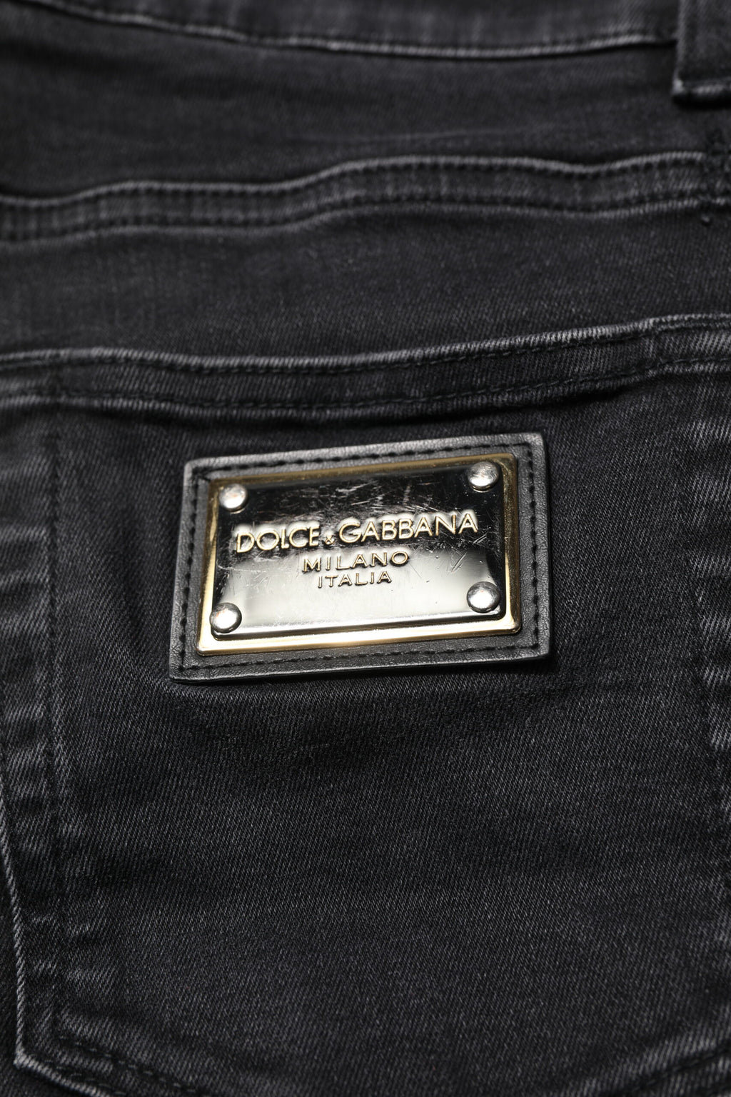 Schwarze, schmale Herren-Denim-Jeans aus Baumwolle