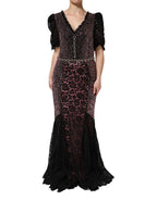Multicolor Embellished Mermaid Gown Dress