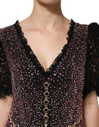 Multicolor Embellished Mermaid Gown Dress