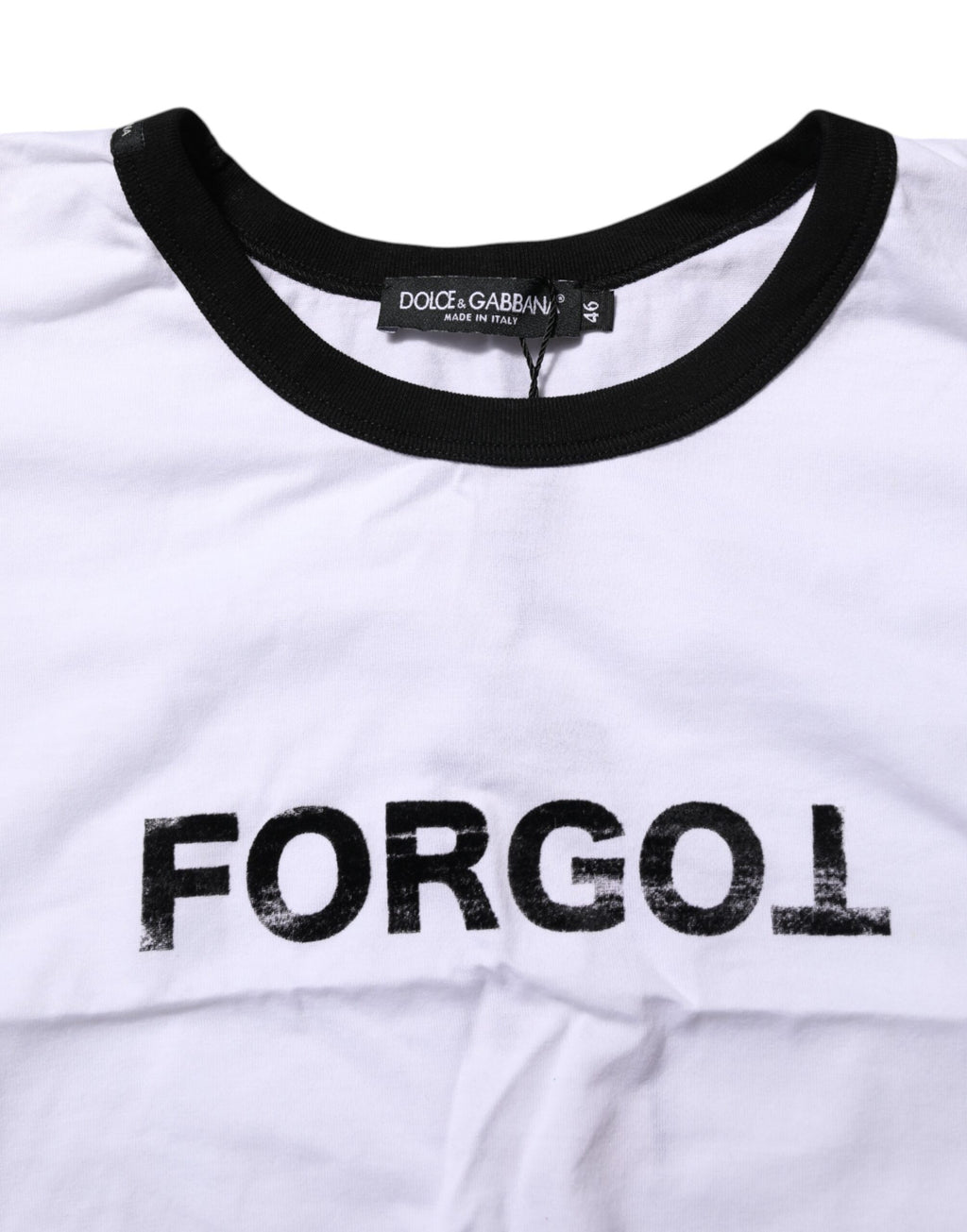 Weißes T-Shirt mit Rundhalsausschnitt, Grafikdruck und kurzem Schnitt