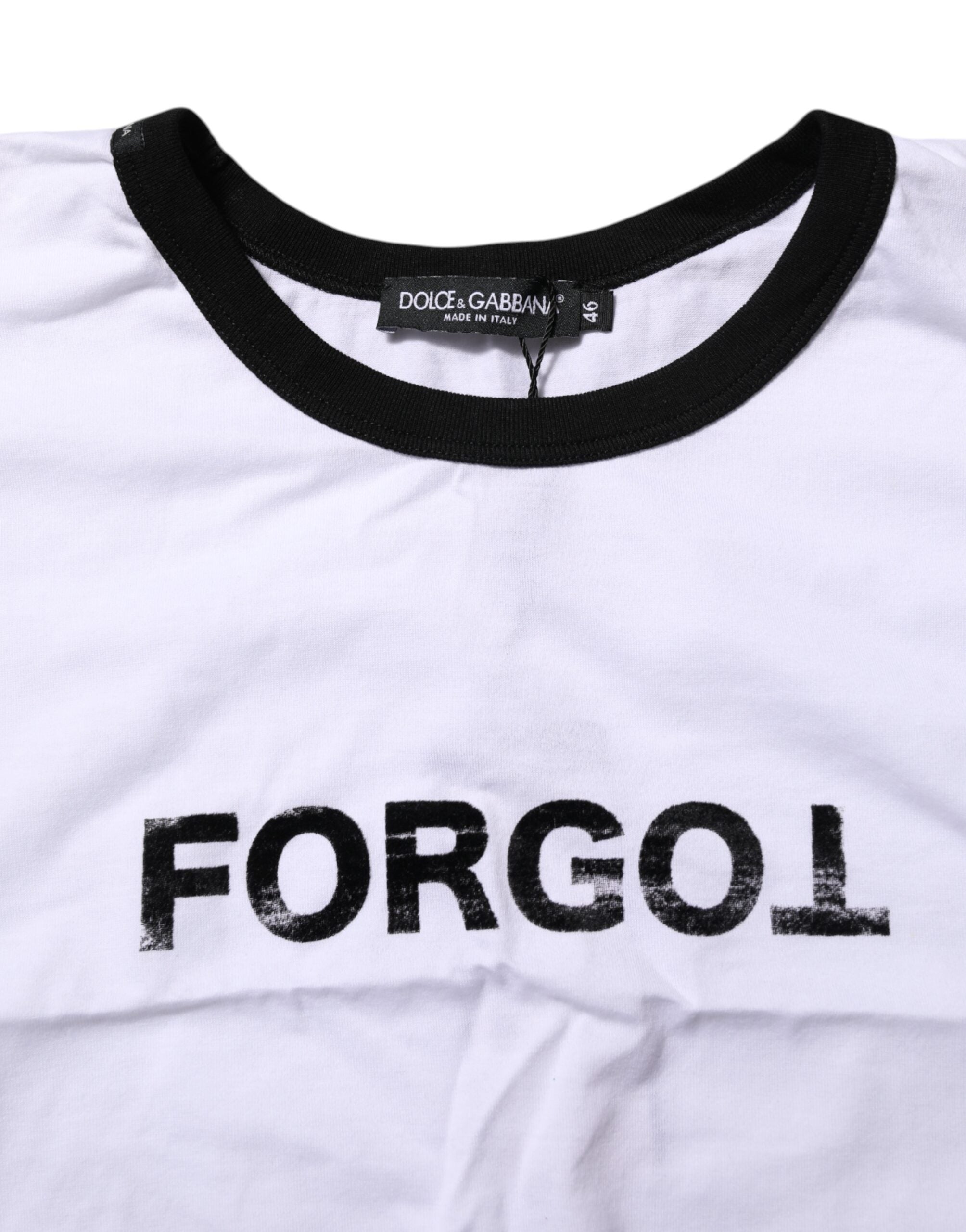 Weißes T-Shirt mit Rundhalsausschnitt, Grafikdruck und kurzem Schnitt