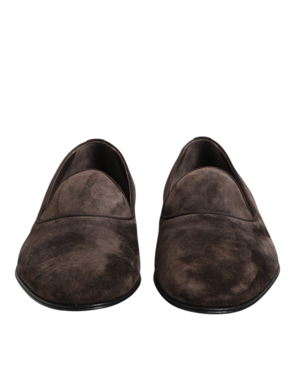 Braune Samtleder Slipper