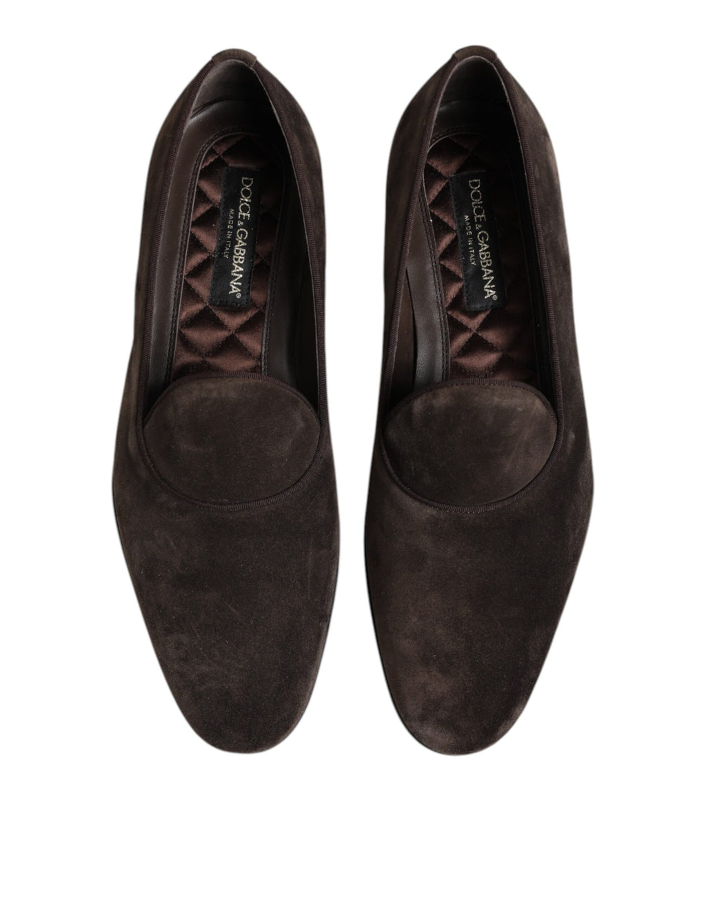 Braune Samtleder Slipper