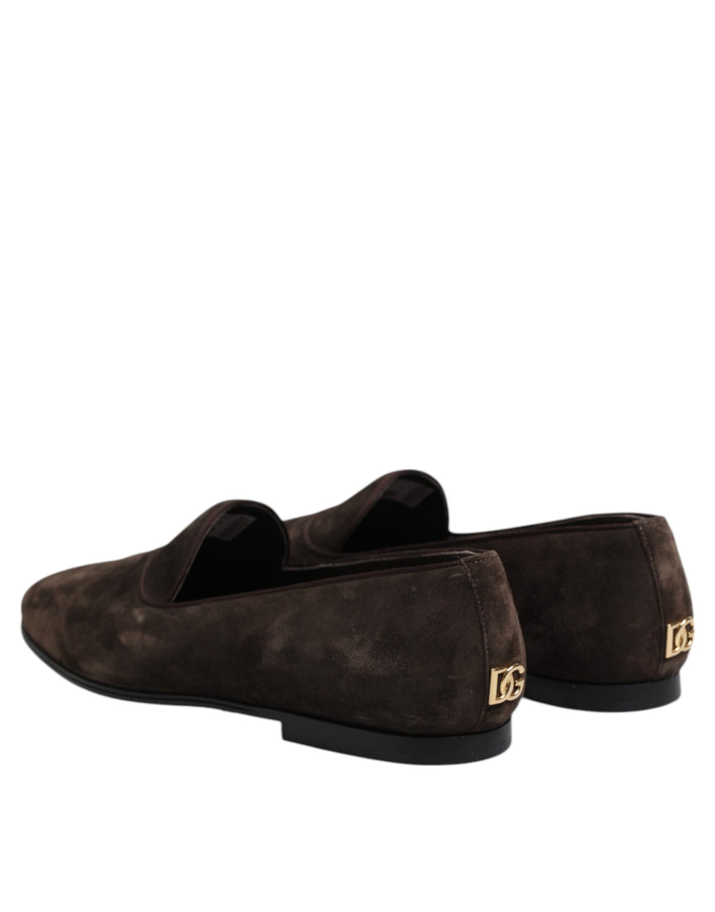 Braune Samtleder Slipper