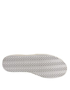 Pink Canvas Crystal Embellished Slip On Shoes