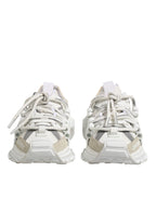 Weiße graue Low Top Space Sneaker