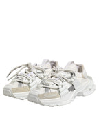 Weiße graue Low Top Space Sneaker