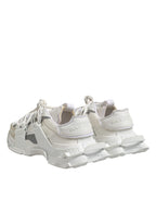 Weiße graue Low Top Space Sneaker
