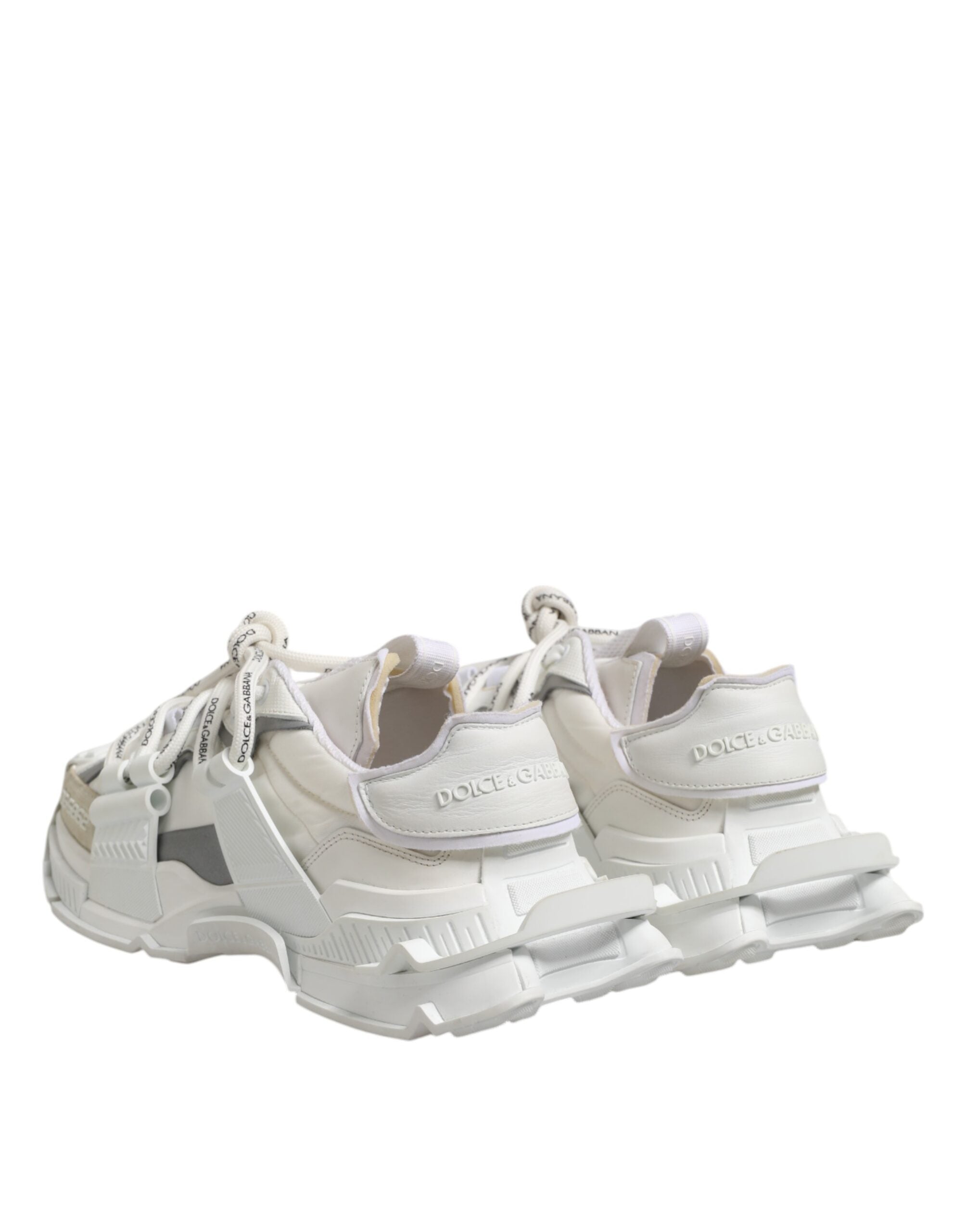 Weiße graue Low Top Space Sneaker