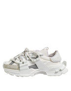 Weiße graue Low Top Space Sneaker