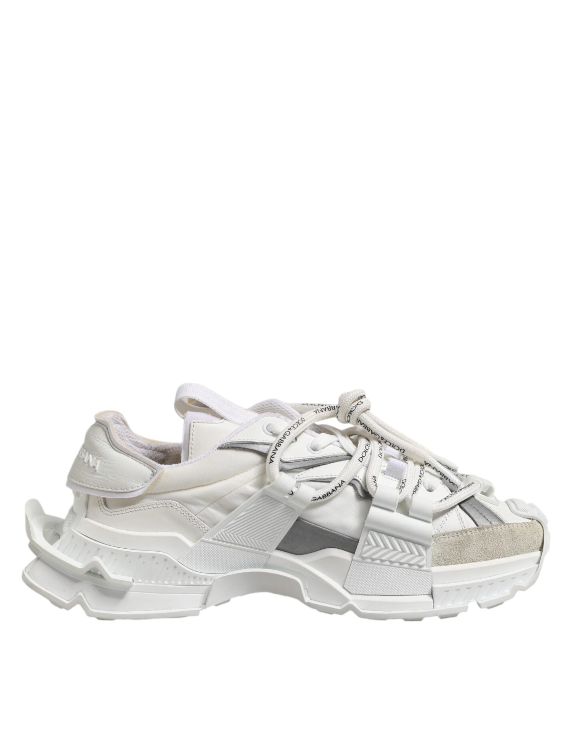 Weiße graue Low Top Space Sneaker
