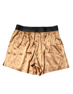 Beige Men Regular Boxer Eye Mask Set Underwear