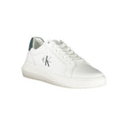 White Polyurethane Men's Sneaker