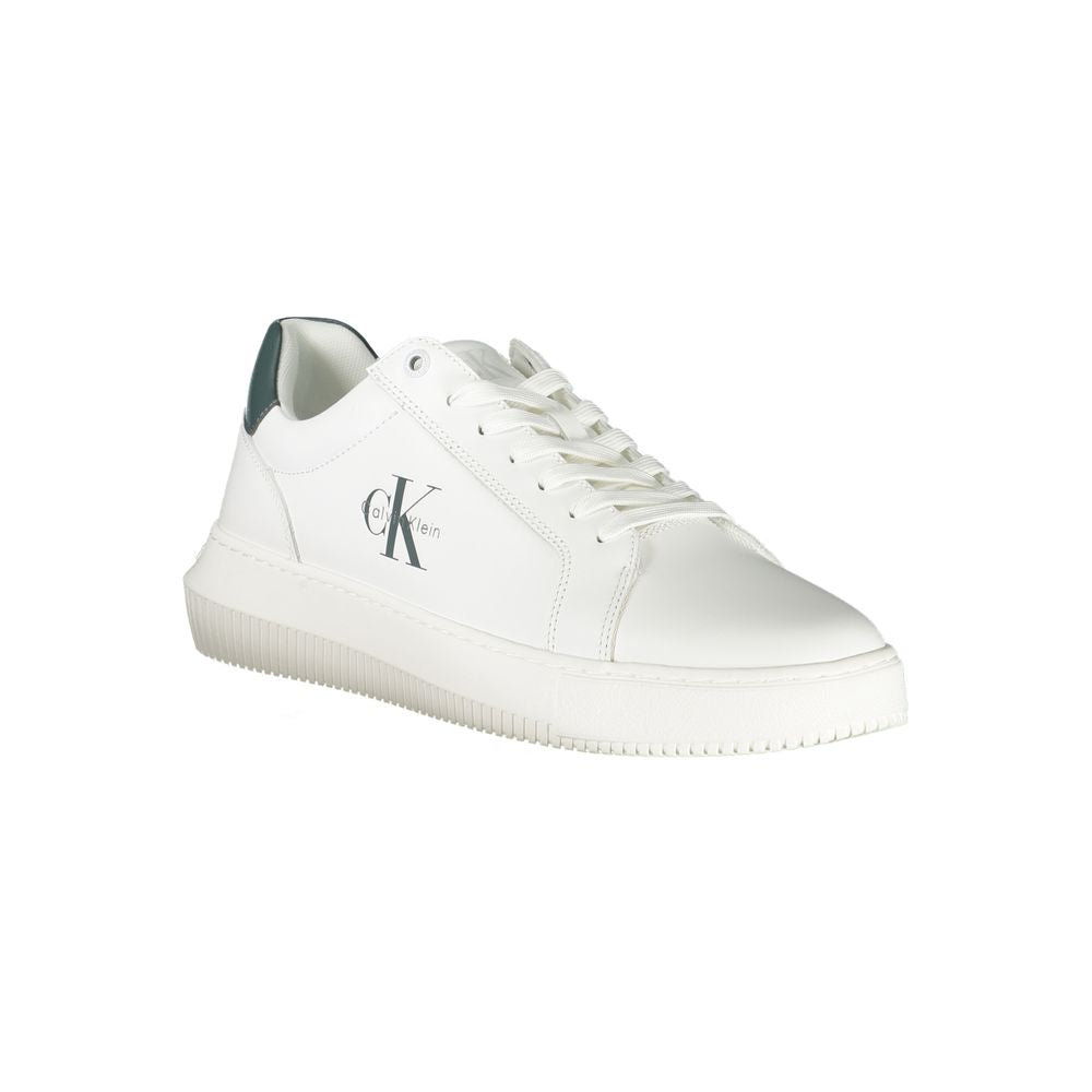 White Polyurethane Men's Sneaker
