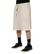 Ivory Cotton Men's Bermuda Sweatshorts