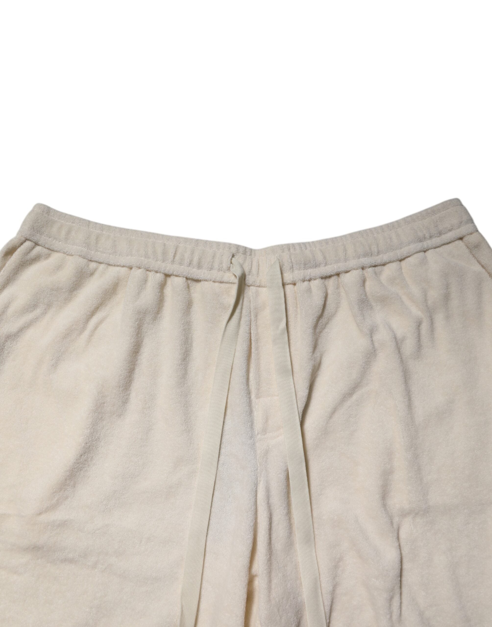 Ivory Cotton Men's Bermuda Sweatshorts