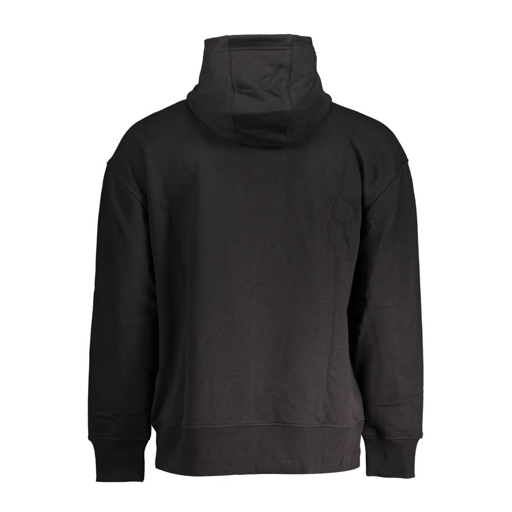 Schwarzer Herrenpullover aus Baumwolle