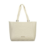 Beige Polyurethan Damentasche