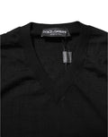 Maglione pullover grigio scuro con logo ricamato