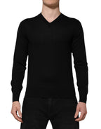 Maglione pullover grigio scuro con logo ricamato