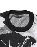 Mehrfarbiger Camouflage-Pullover aus Seide