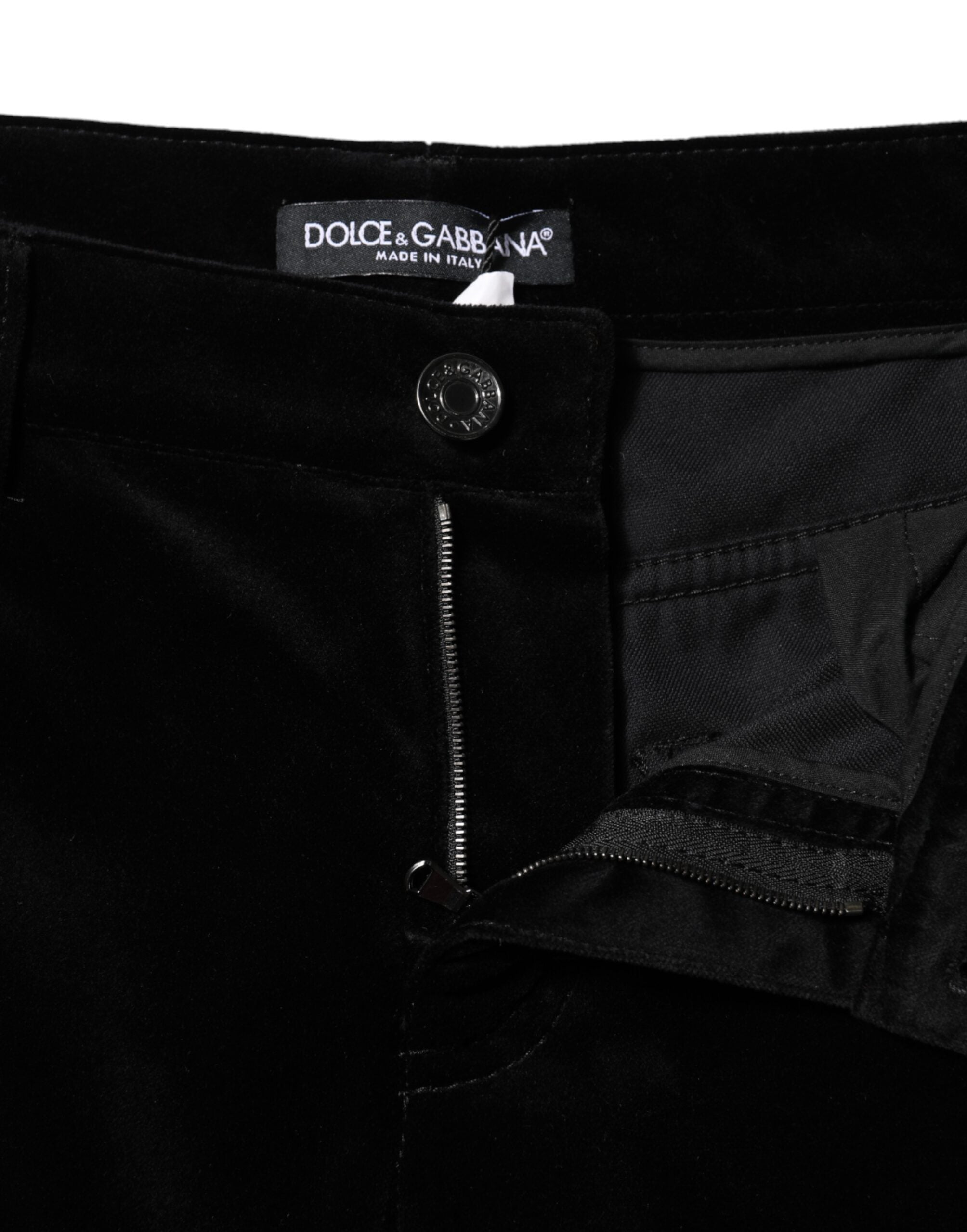 Black Cotton Skinny Capri Cropped Denim Jeans