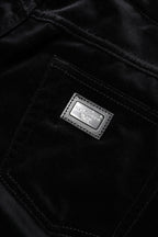 Black Cotton Skinny Capri Cropped Denim Jeans
