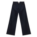 Blaue Baumwoll-High-Waist-Jeans