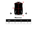 Schwarz-weißer Blazer aus Baumwolle