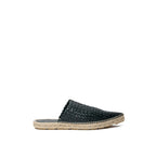 Espadrilles aus grünem Leder