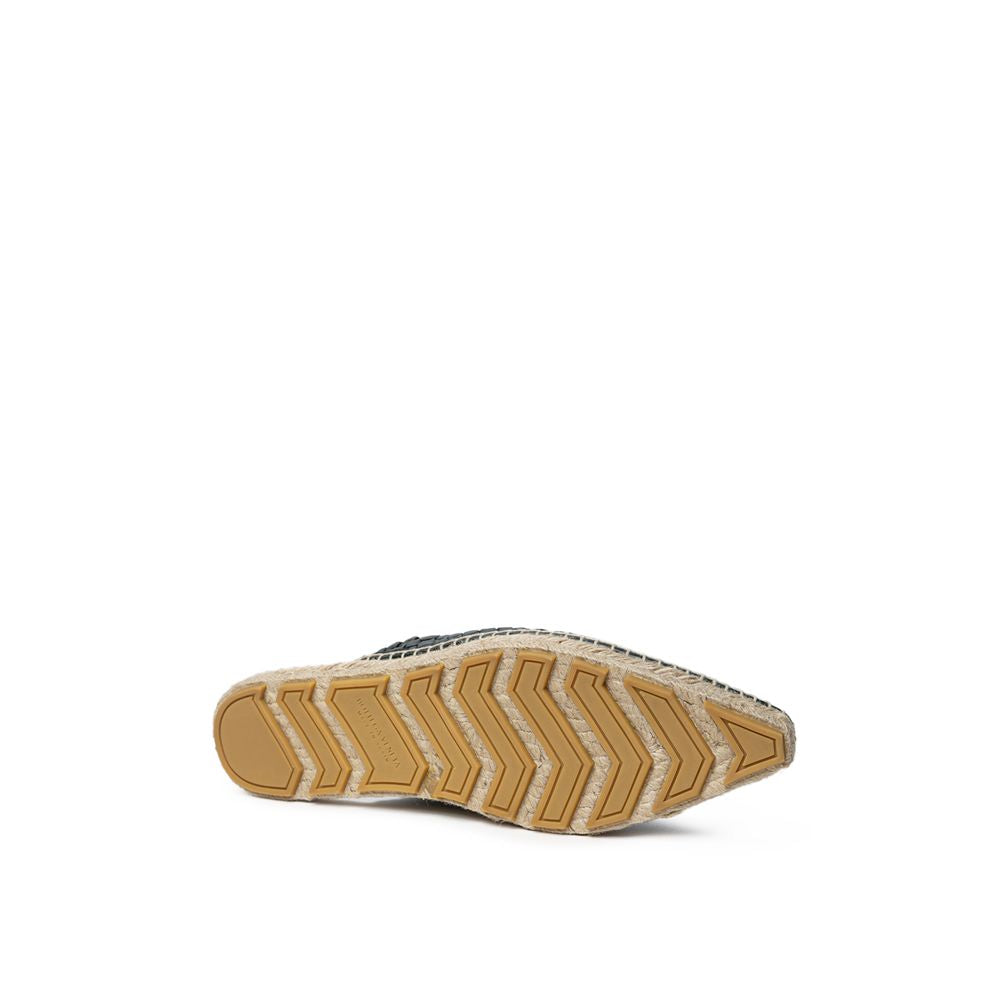 Espadrilles aus grünem Leder