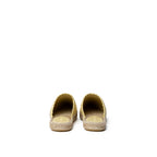 Gelbe Leder-Espadrille