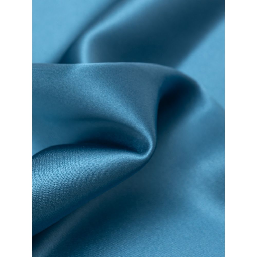 Fazzoletto da taschino in seta azzurra