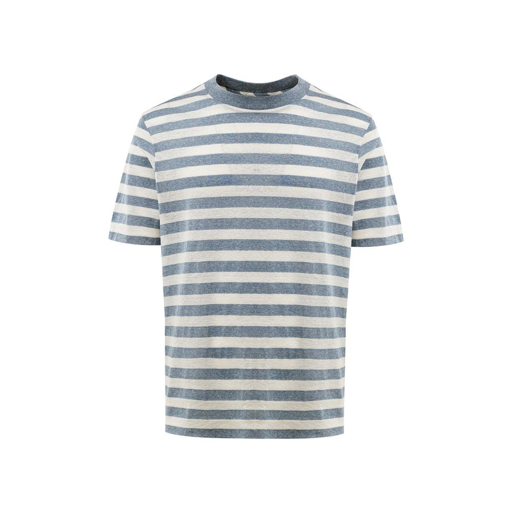 Blaues Baumwoll-T-Shirt