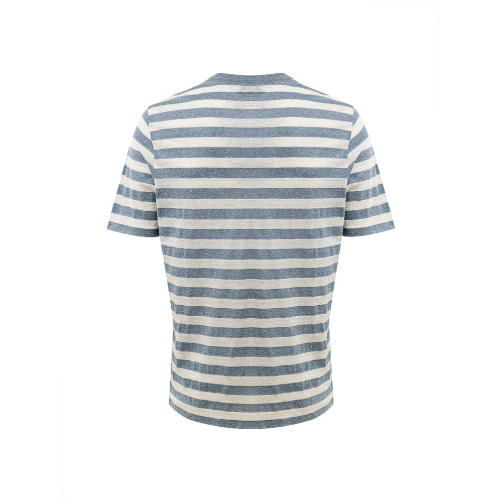 Blaues Baumwoll-T-Shirt