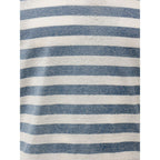 Blaues Baumwoll-T-Shirt