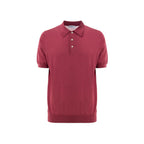 Rotes Baumwoll-Polohemd